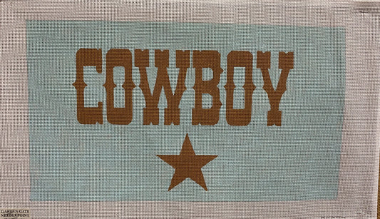 Cowboy canvas - Garden Gate Needlepoint