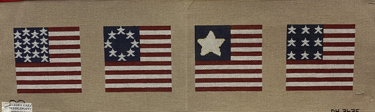 American Flags canvas - Garden Gate Needlepoint