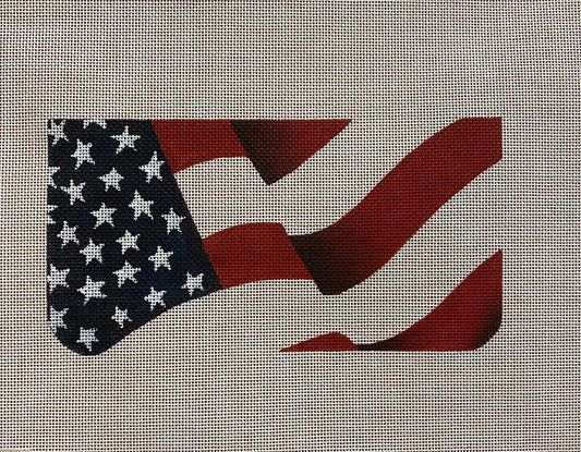 American Flags canvas - Garden Gate Needlepoint