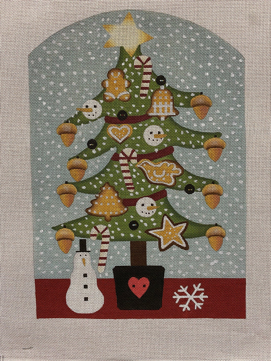 Christmas Tree canvas - Garden Gate Needlepoint