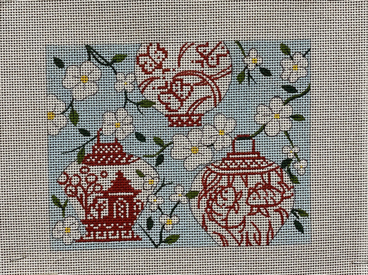 Asian Laterns canvas - Garden Gate Needlepoint