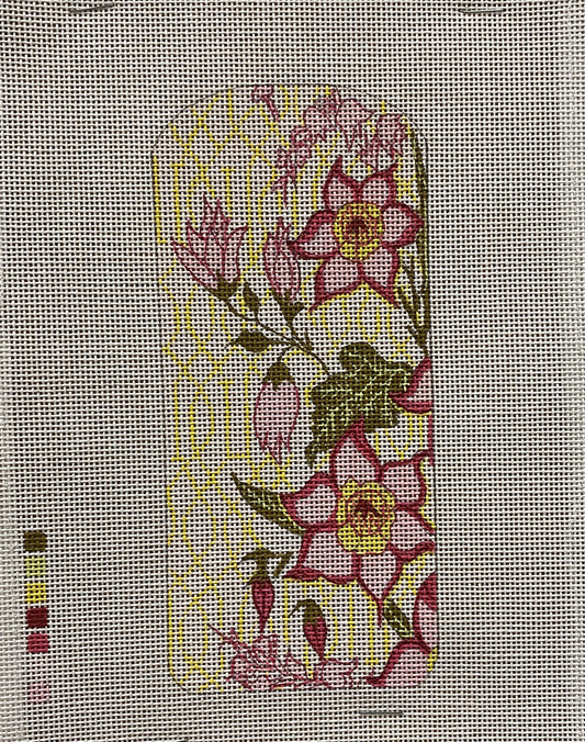 Flowers eye glass case - Garden Gate Needlepoint