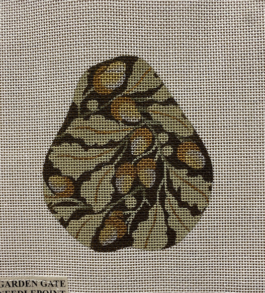 Pear 3 Ornament - Garden Gate Needlepoint