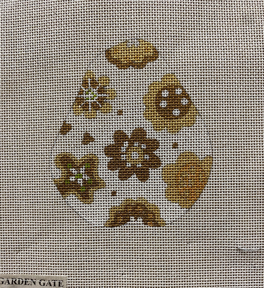 Pear 4 Ornament - Garden Gate Needlepoint