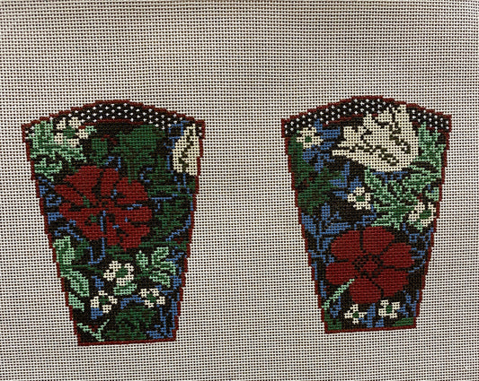 Scissor Case canvas - Garden Gate Needlepoint