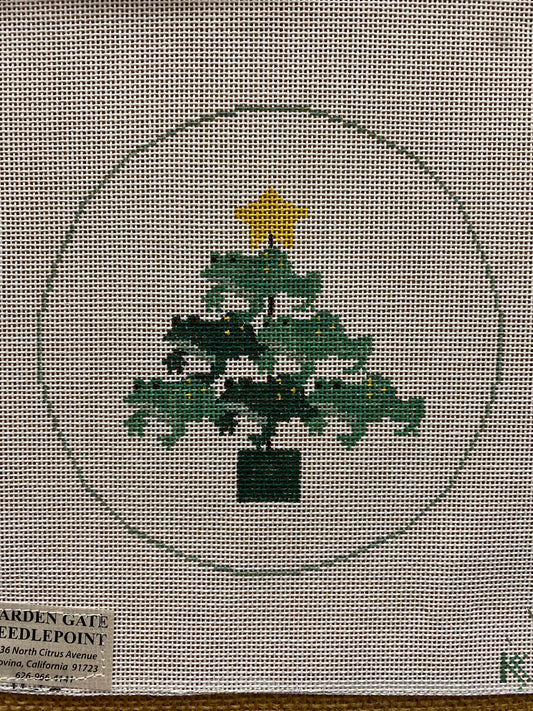 Christmas Tree canvas - Garden Gate Needlepoint