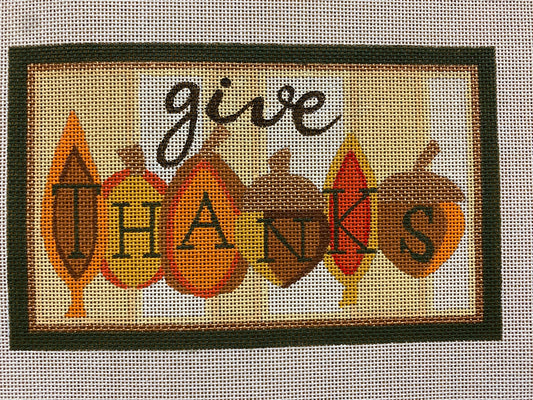 Give Thanks leaves & Acorns