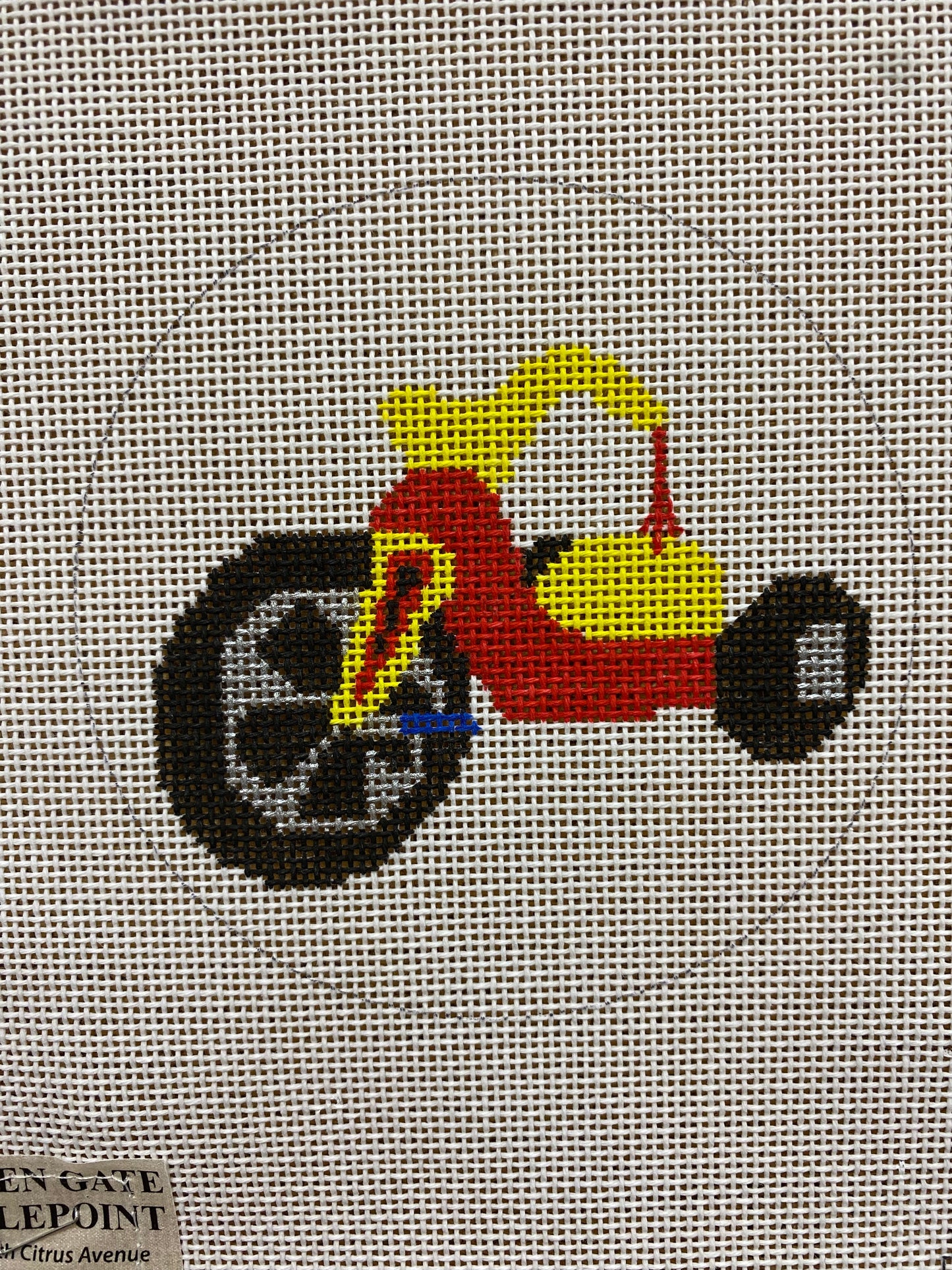 Lil' Tike Bike canvas - Garden Gate Needlepoint