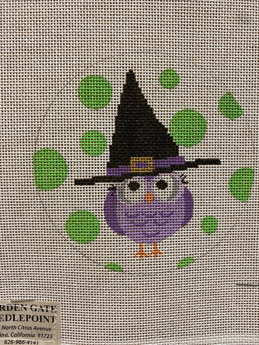 Witch canvas - Garden Gate Needlepoint