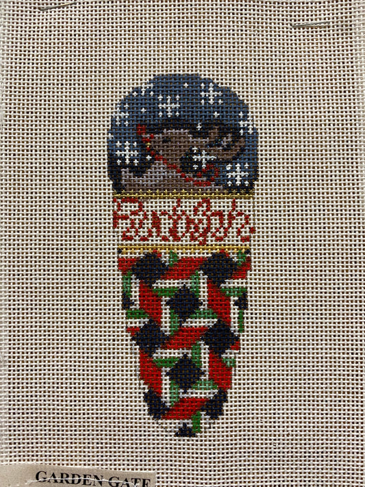 Rudolph Ornament - Garden Gate Needlepoint