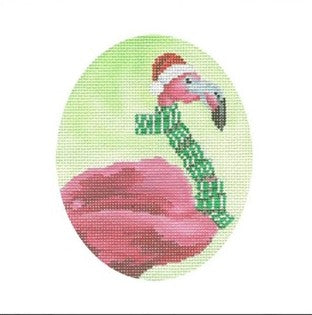 Flamingo Ornament - Garden Gate Needlepoint