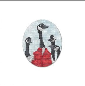 Geese Ornament - Garden Gate Needlepoint