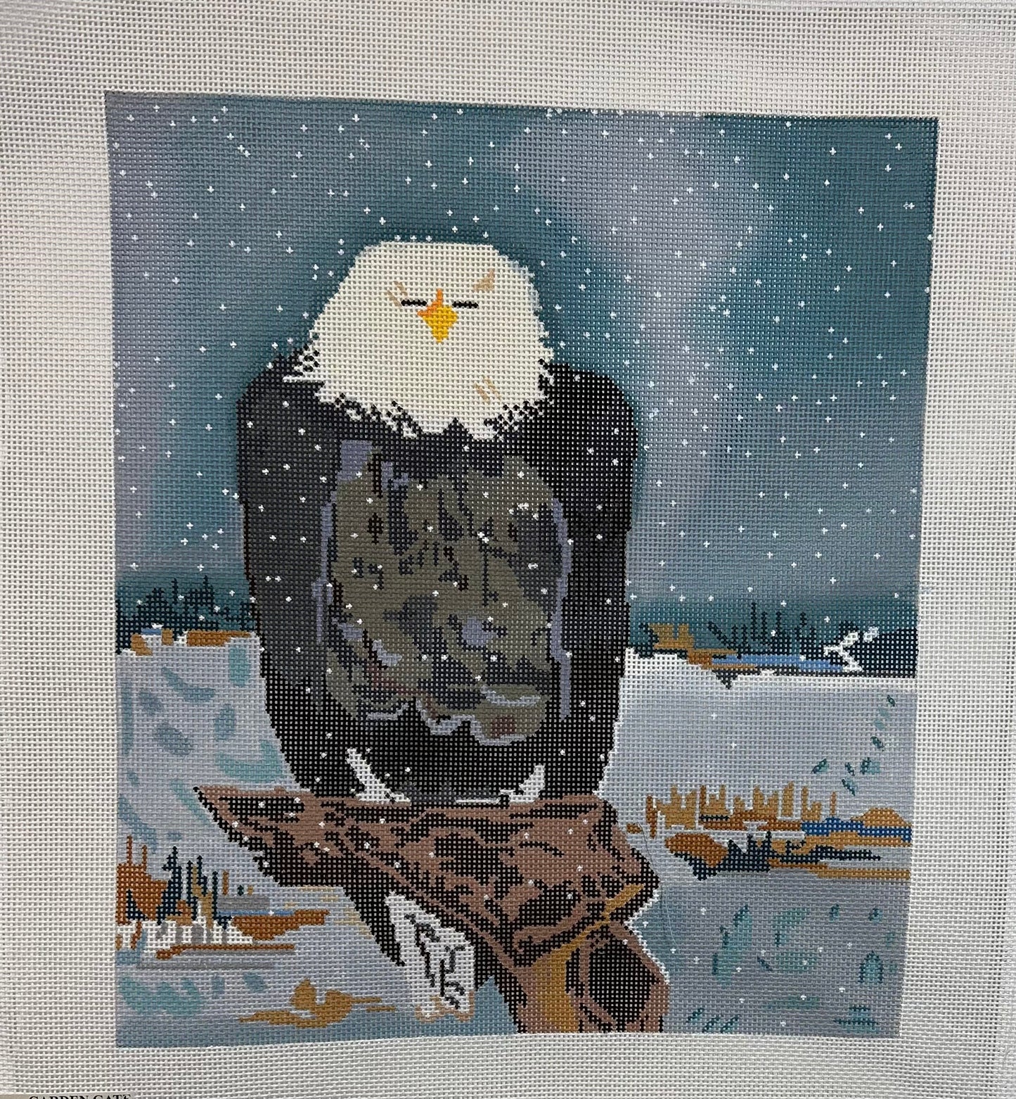 Regal Eagle Canvas - Garden Gate Needlepoint