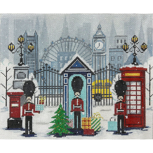 England Eye and Big Ben Canvas - Garden Gate Needlepoint