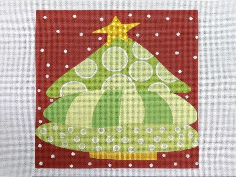 Fat Tree Canvas - Garden Gate Needlepoint