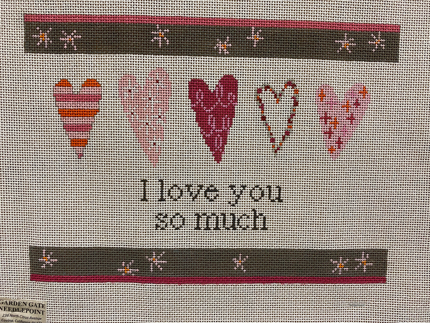 Pippin I Love You so Much canvas - Garden Gate Needlepoint