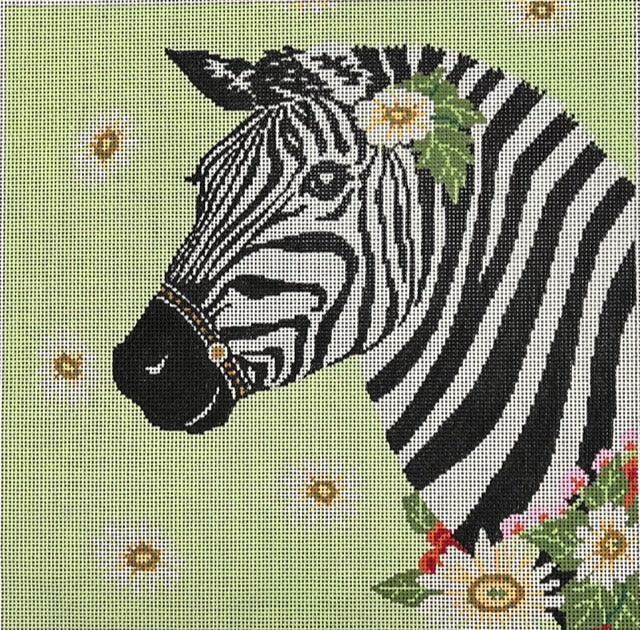 Zebra Canvas - Garden Gate Needlepoint