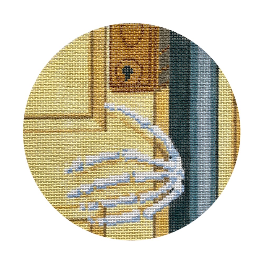 Skeleton Hand Ornament - Garden Gate Needlepoint