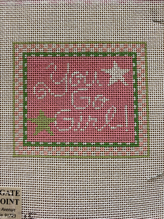 Kathy Schenckel You Go Girl canvas - Garden Gate Needlepoint