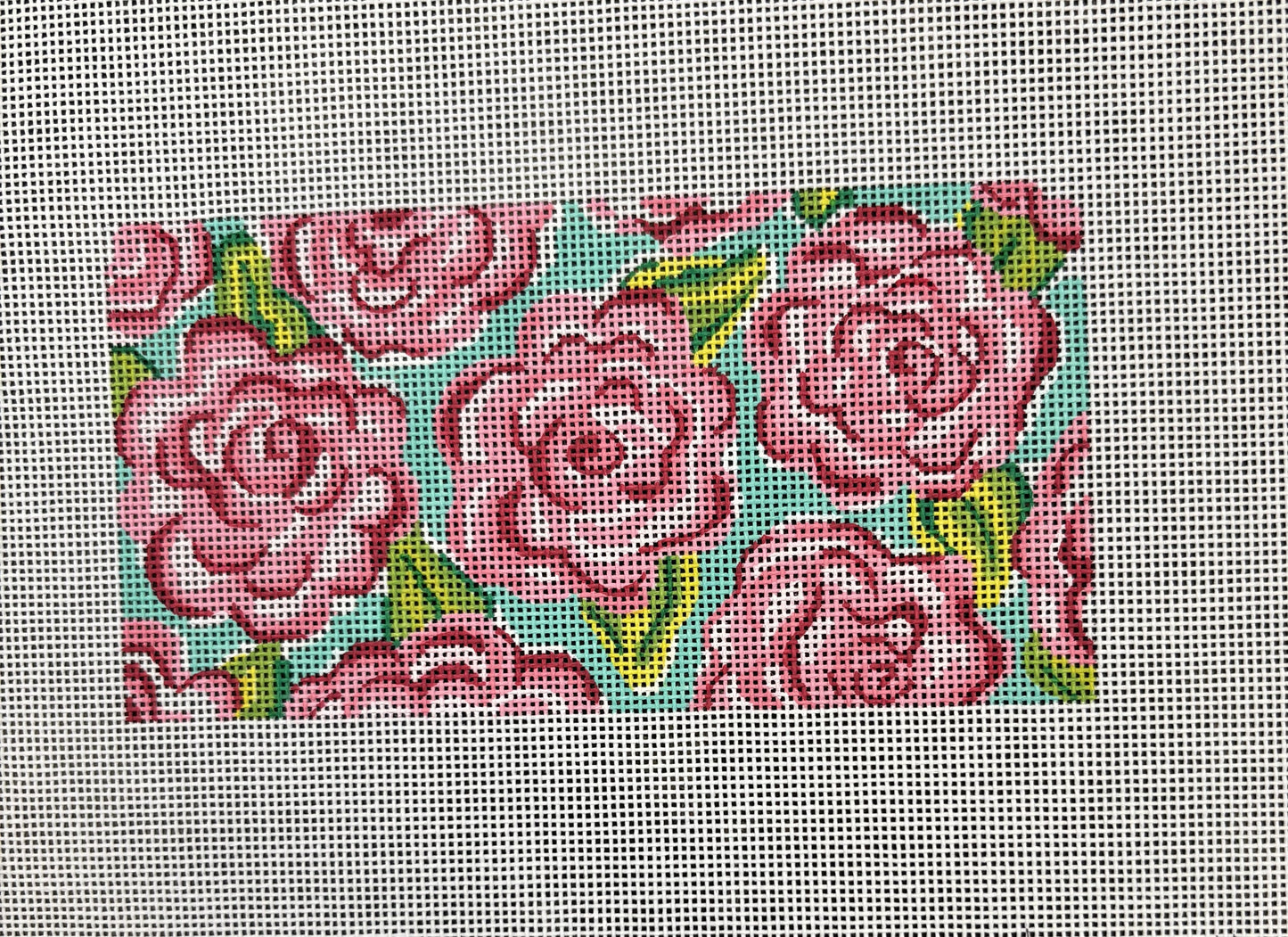 Roses and Turquoise Eyeglass Case