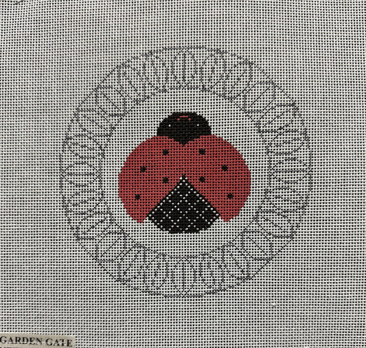 Lady Bug Ornament - Garden Gate Needlepoint