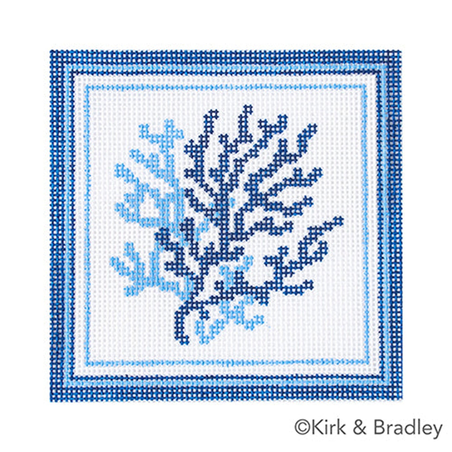 Nautical Coaster-Coral in Blue