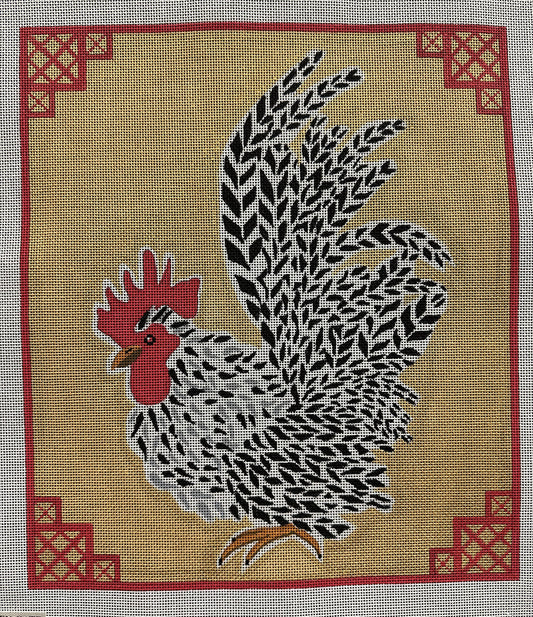 Rooster 5 Canvas - Garden Gate Needlepoint