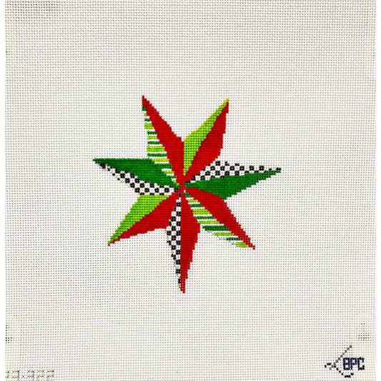 7 Point Star - Garden Gate Needlepoint