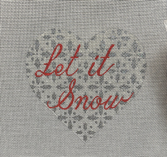 Let It Snow Ornament - Garden Gate Needlepoint