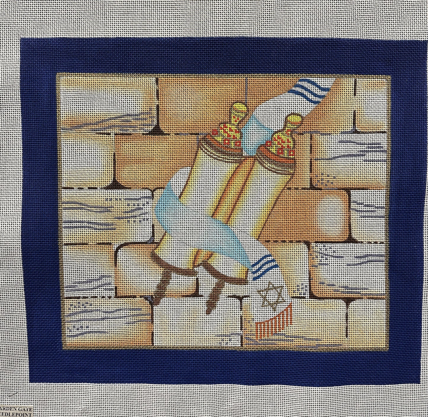 Tallit Bag Canvas - Garden Gate Needlepoint