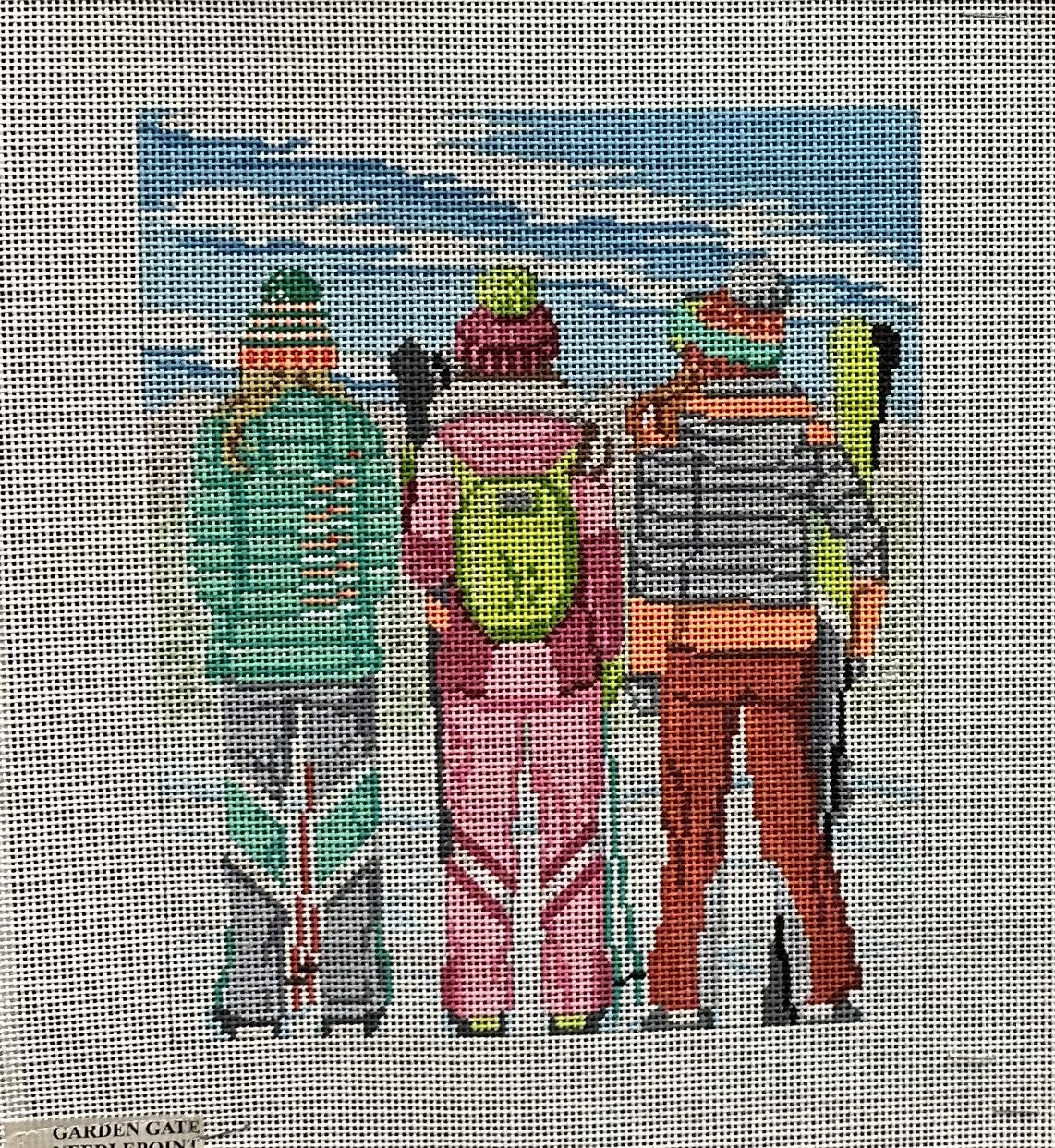 Three Sisters Skiing Canvas