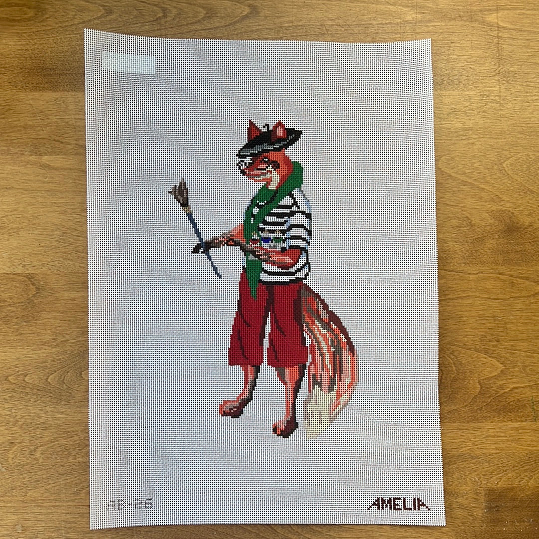 Francois the Fox - Garden Gate Needlepoint