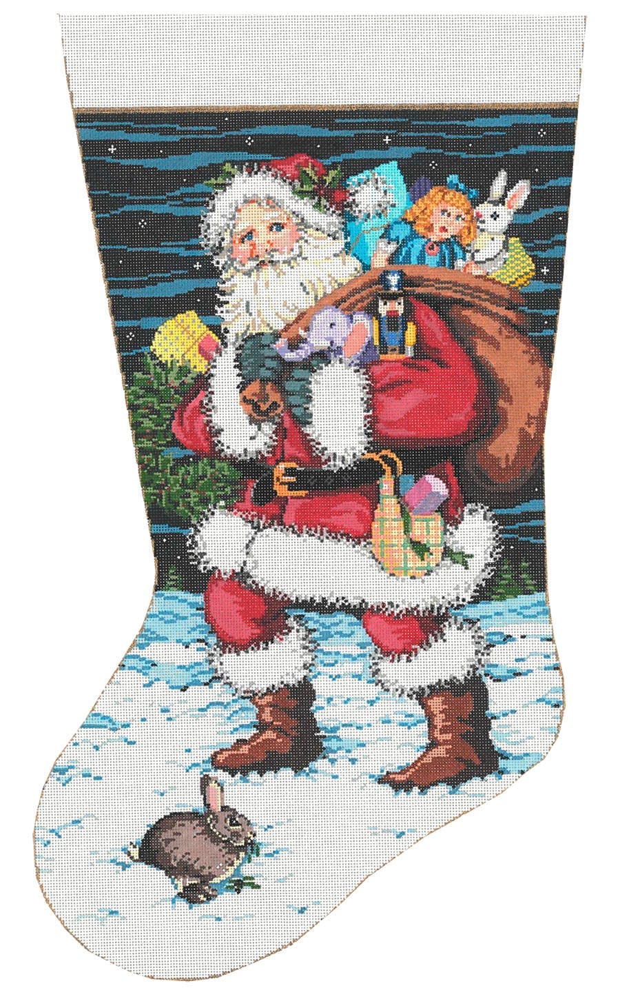 Abundance Stocking - Garden Gate Needlepoint