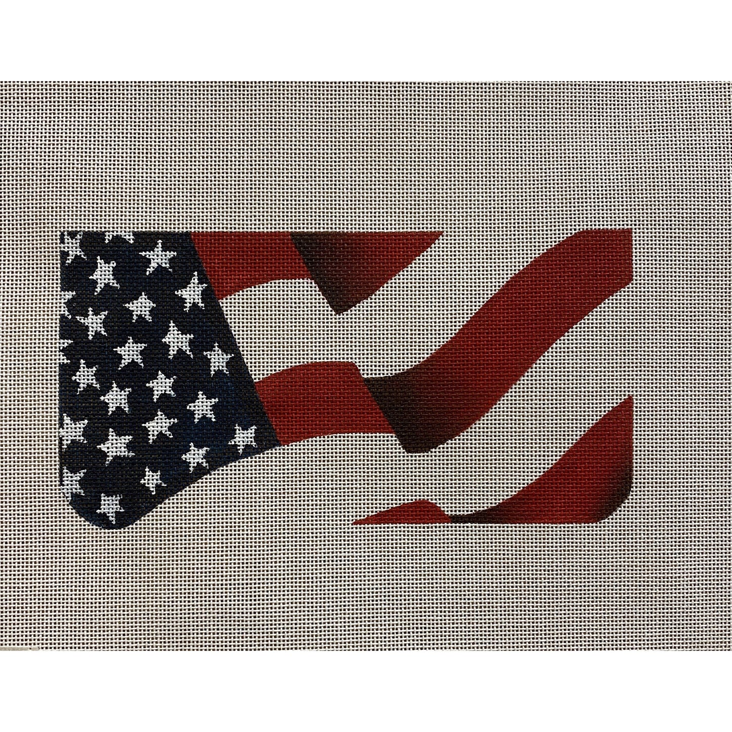 American Flags canvas - Garden Gate Needlepoint