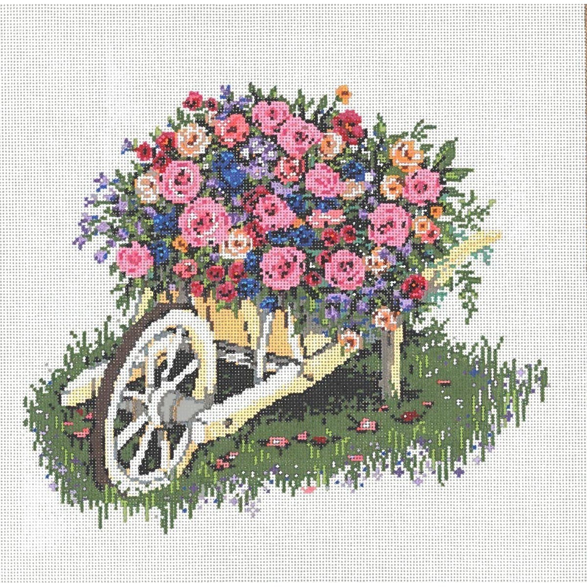 Bevy of Buds - Garden Gate Needlepoint