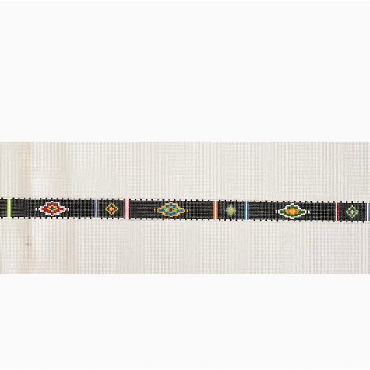 Black belt /purse strap - Garden Gate Needlepoint