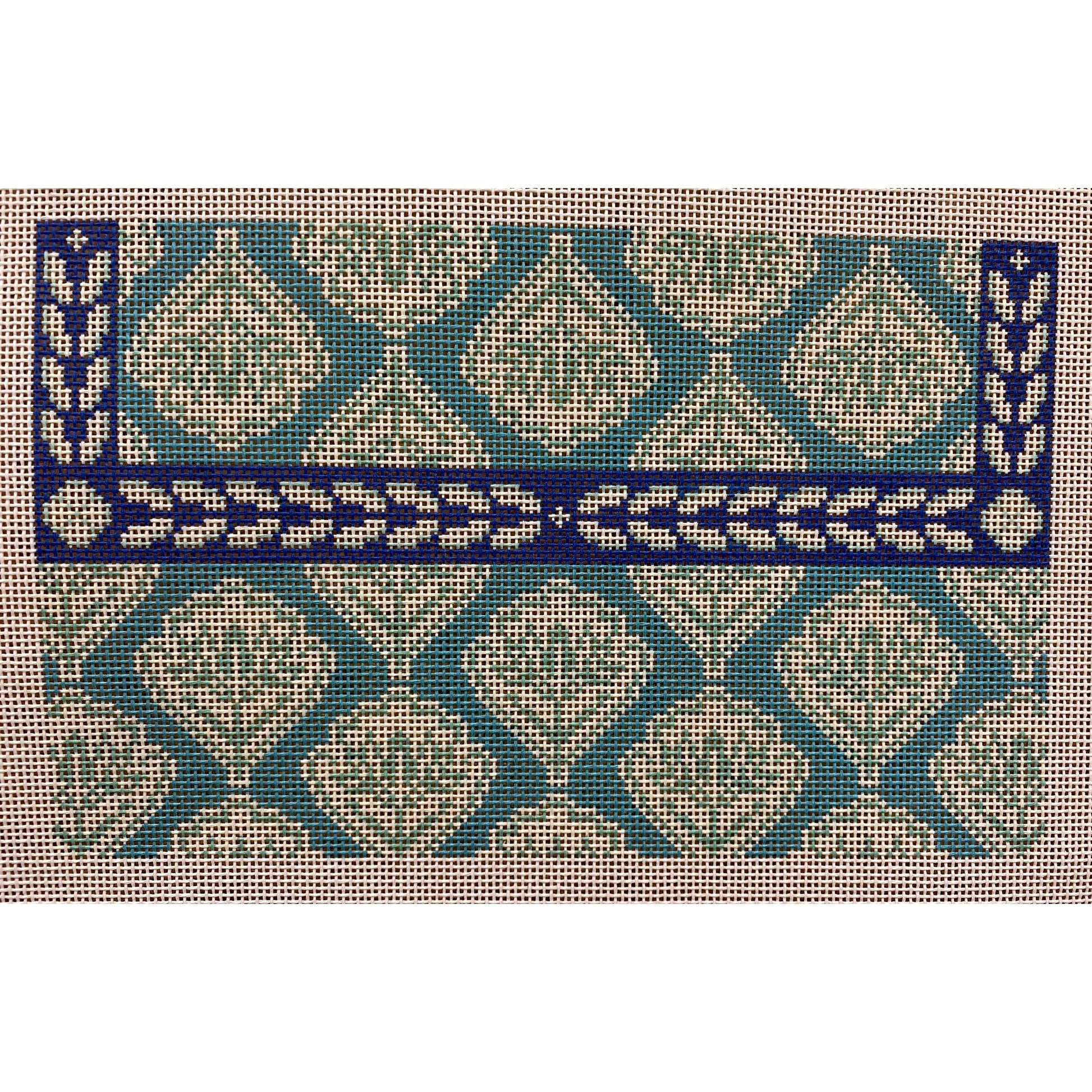 Blue design Canvas - Garden Gate Needlepoint