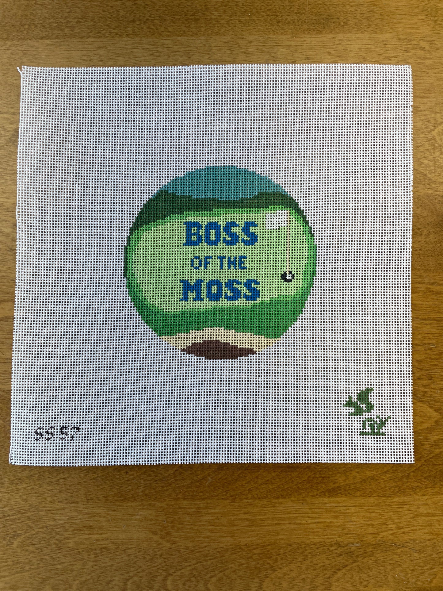 Boss of the Moss - Garden Gate Needlepoint