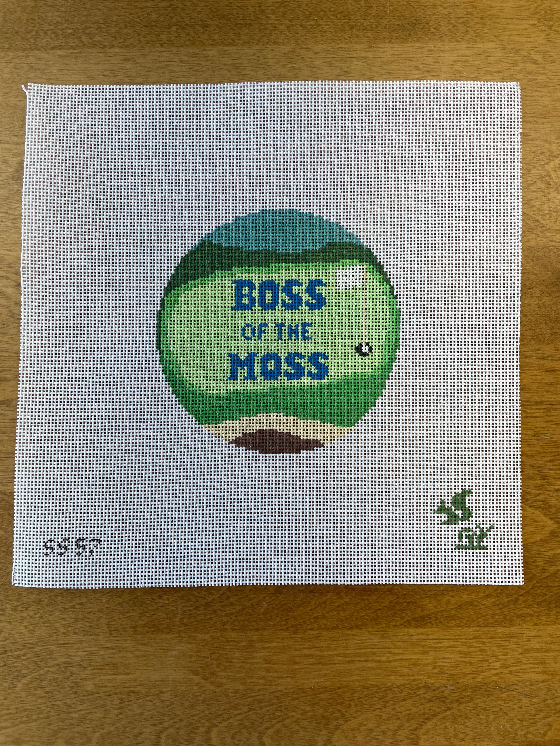 Boss of the Moss - Garden Gate Needlepoint