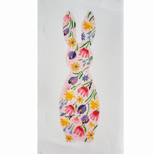 Bunny - tulips and jonquils - Garden Gate Needlepoint