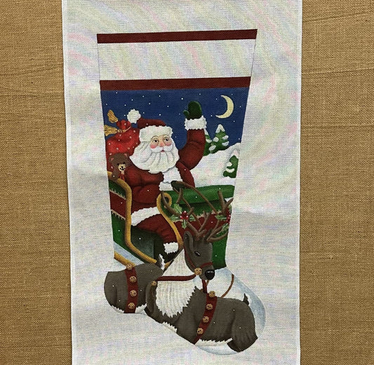 Santa in Sled