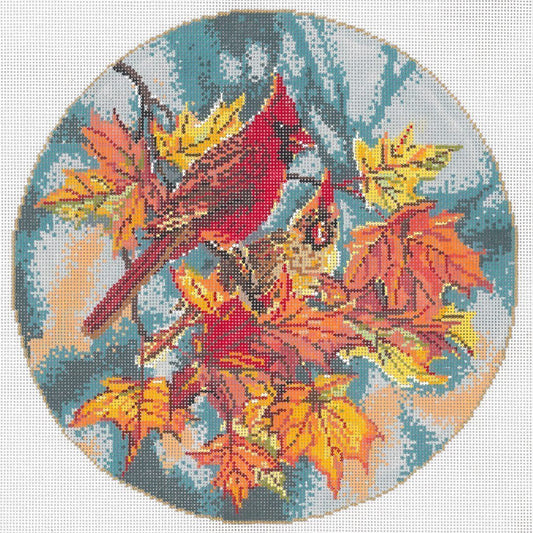 Cardinals - Garden Gate Needlepoint