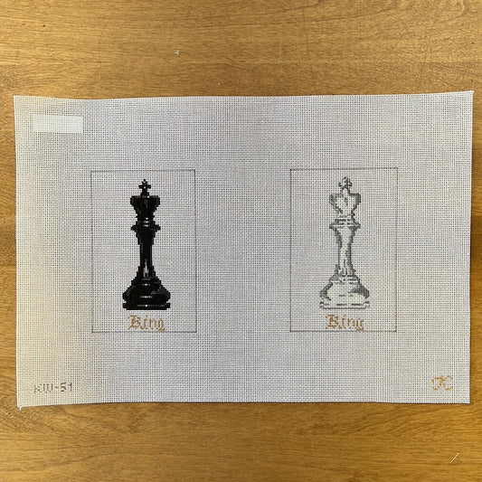 Chess King - Garden Gate Needlepoint