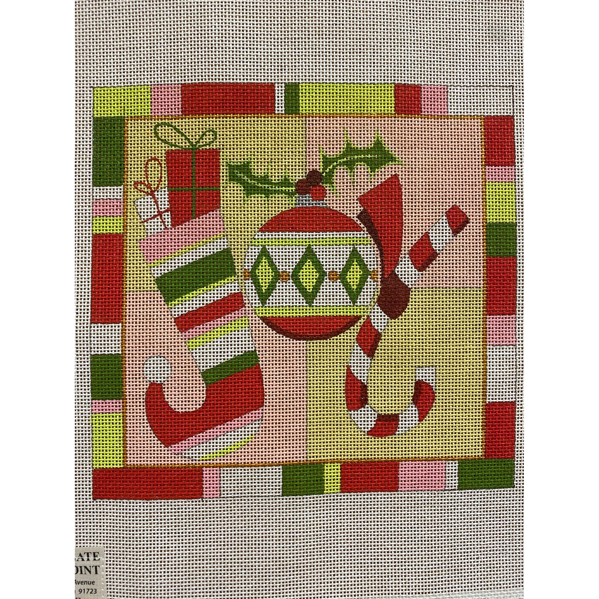 Christmas DÃ©cor canvas - Garden Gate Needlepoint