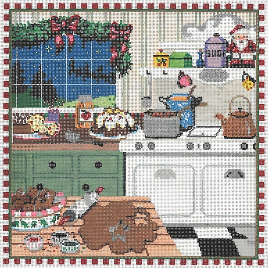 Christmas Kitchen - Garden Gate Needlepoint