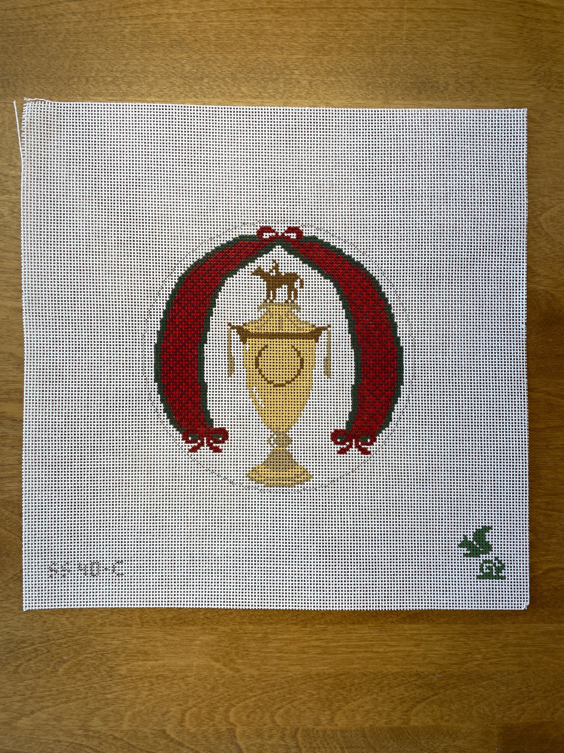 Classic Kentucky Derby Ornament - Garden Gate Needlepoint