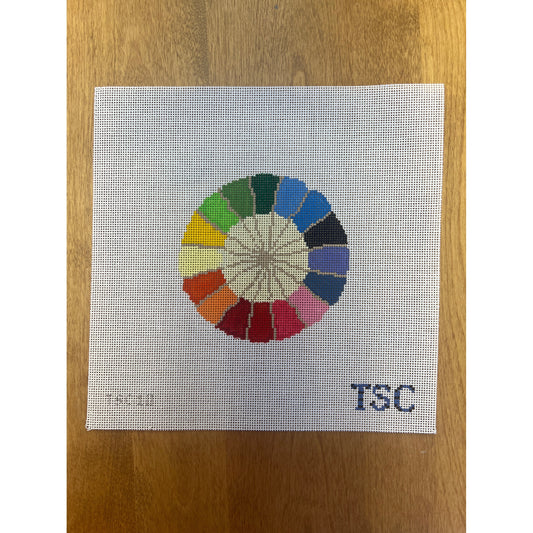 Color Wheel Round - Garden Gate Needlepoint