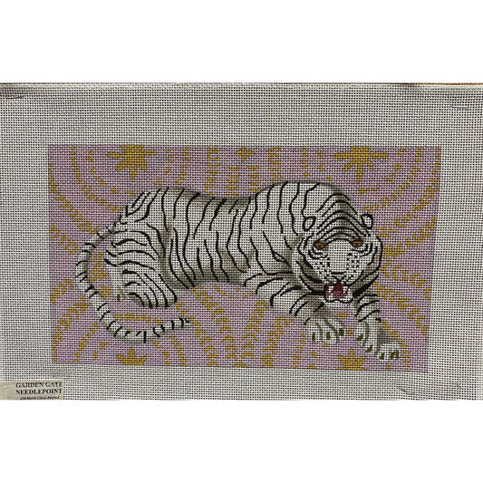 Colors of Praise Tiger canvas - Garden Gate Needlepoint