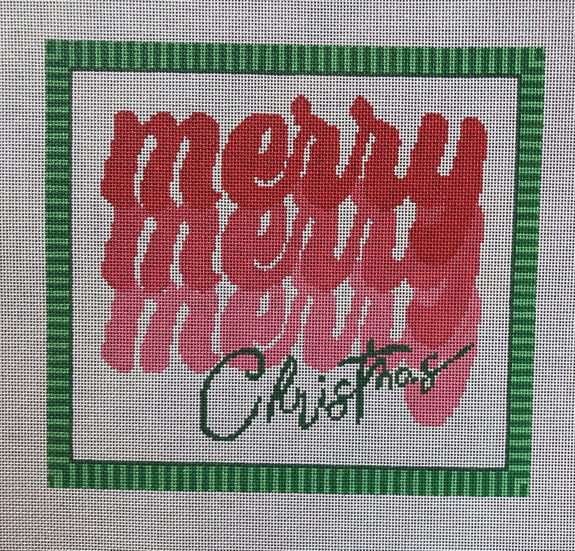 Merry, Merry Canvas - Garden Gate Needlepoint