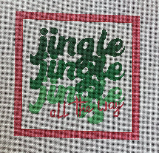 Jingle Canvas - Garden Gate Needlepoint